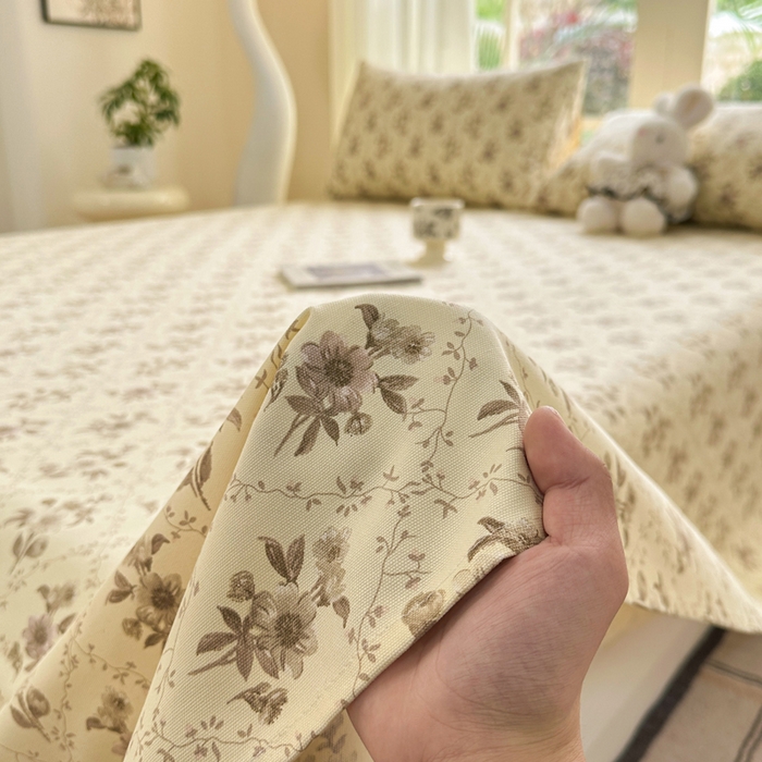 91家纺网 家纺一手货源 找家纺 红日子纺织品 2026新款老粗布纯棉床单单床单床单单件 莫奈