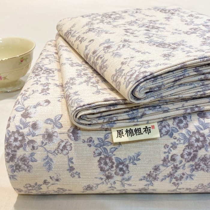 红日子纺织品 2026新款老粗布纯棉床单单床单床单单件 慕兰