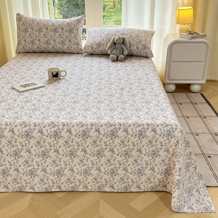 91家纺网 家纺一手货源 找家纺 红日子纺织品 2026新款老粗布纯棉床单单床单床单单件 慕兰