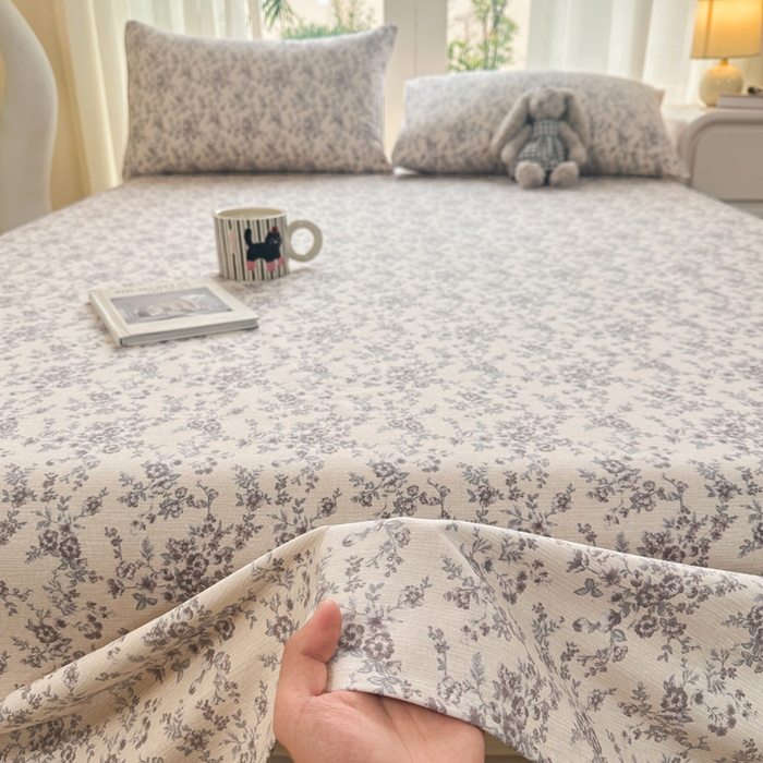 91家纺网 家纺一手货源 找家纺 红日子纺织品 2026新款老粗布纯棉床单单床单床单单件 慕兰