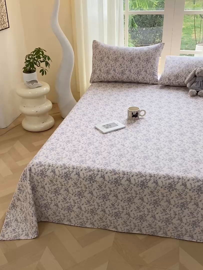 91家纺网 家纺一手货源 找家纺 红日子纺织品 2026新款老粗布纯棉床单单床单床单单件 慕兰