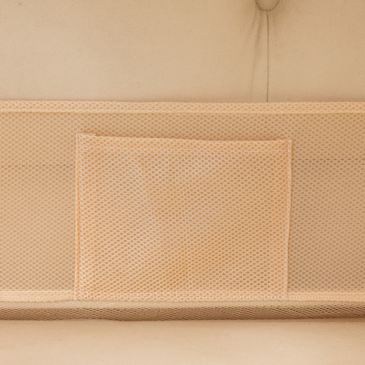 91家纺网 家纺一手货源 找家纺 艺利轩蚊帐 2026新款双层花边三开门坐床蚊帐 浅海之梦-香槟色