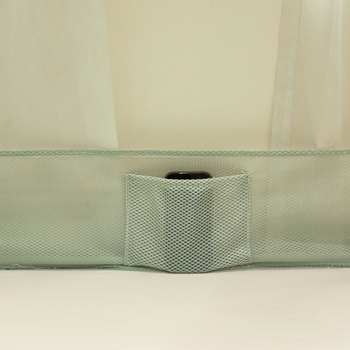 91家纺网 家纺一手货源 找家纺 艺利轩蚊帐 2026新款樱桃三开门坐床蚊帐 樱桃-橄榄绿