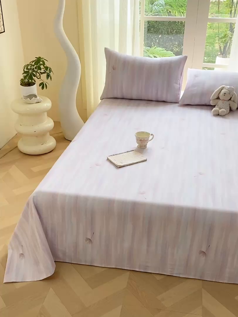 91家纺网 家纺一手货源 找家纺 红日子纺织品 2026新款老粗布纯棉床单单床单床单单件 蒲樱