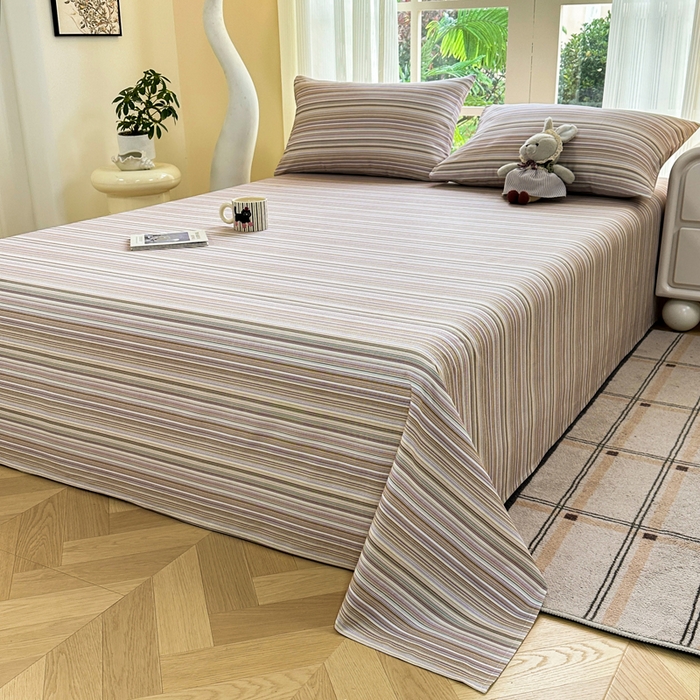 91家纺网 家纺一手货源 找家纺 红日子纺织品 2026新款老粗布纯棉床单单床单床单单件 森韵