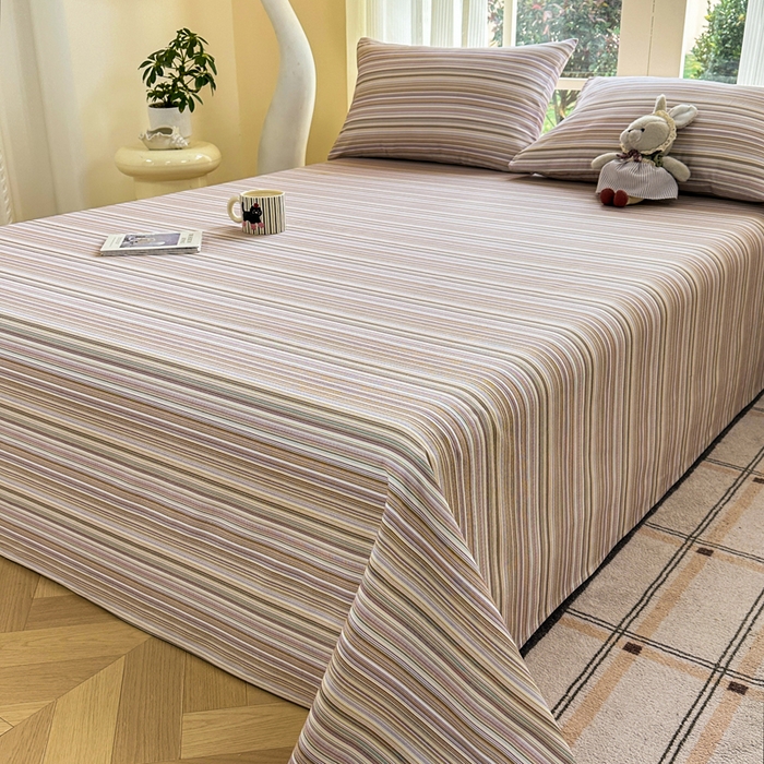 91家纺网 家纺一手货源 找家纺 红日子纺织品 2026新款老粗布纯棉床单单床单床单单件 森韵