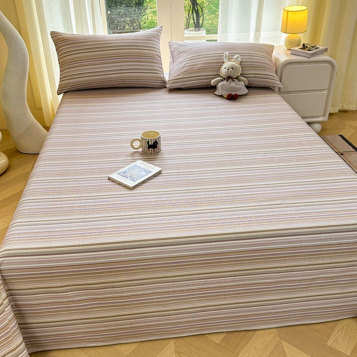 91家纺网 家纺一手货源 找家纺 红日子纺织品 2026新款老粗布纯棉床单单床单床单单件 森韵