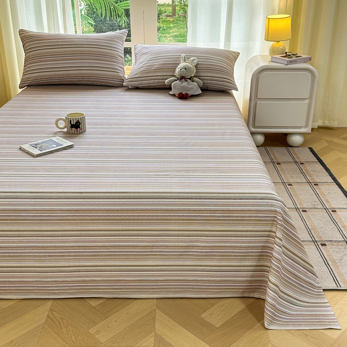 91家纺网 家纺一手货源 找家纺 红日子纺织品 2026新款老粗布纯棉床单单床单床单单件 森韵