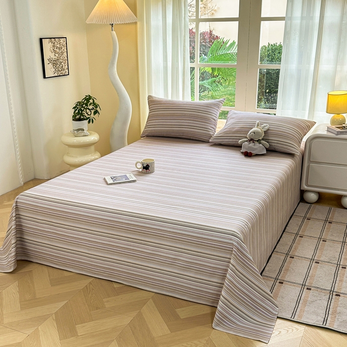 91家纺网 家纺一手货源 找家纺 红日子纺织品 2026新款老粗布纯棉床单单床单床单单件 森韵