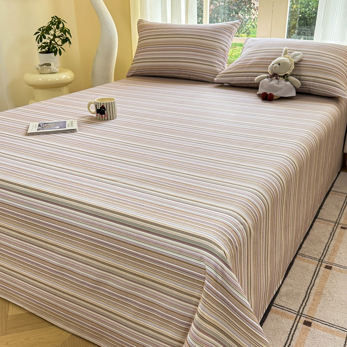 91家纺网 家纺一手货源 找家纺 红日子纺织品 2026新款老粗布纯棉床单单床单床单单件 森韵