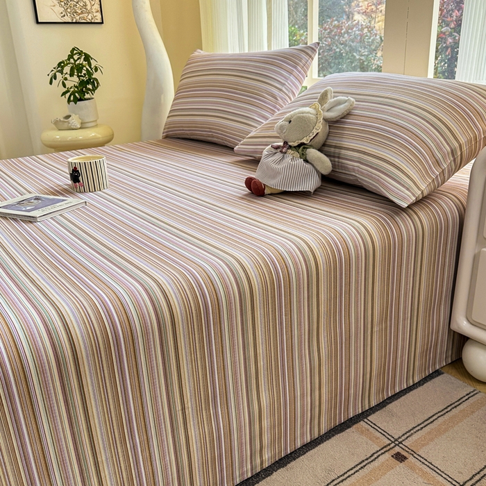 91家纺网 家纺一手货源 找家纺 红日子纺织品 2026新款老粗布纯棉床单单床单床单单件 森韵