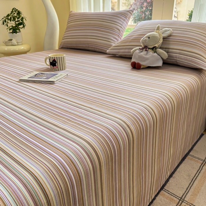 91家纺网 家纺一手货源 找家纺 红日子纺织品 2026新款老粗布纯棉床单单床单床单单件 森韵