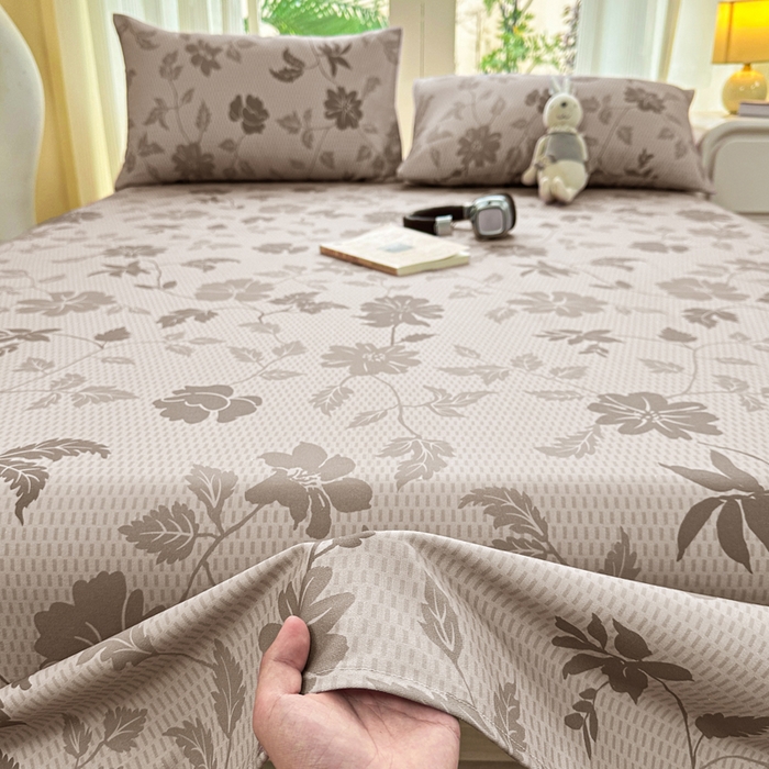 91家纺网 家纺一手货源 找家纺 红日子纺织品 2026新款老粗布纯棉床单单床单床单单件 雾花