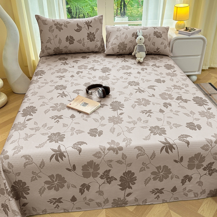 91家纺网 家纺一手货源 找家纺 红日子纺织品 2026新款老粗布纯棉床单单床单床单单件 雾花