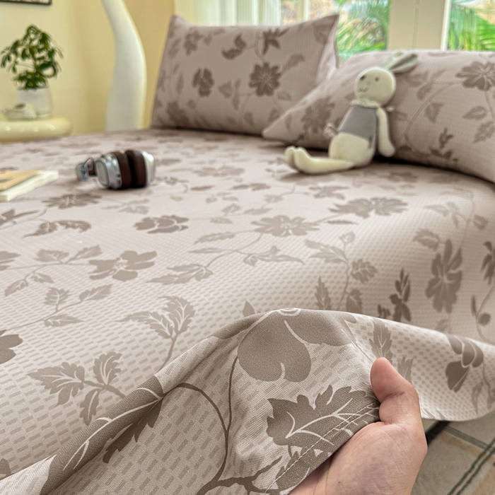 91家纺网 家纺一手货源 找家纺 红日子纺织品 2026新款老粗布纯棉床单单床单床单单件 雾花