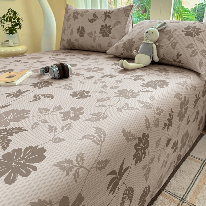 91家纺网 家纺一手货源 找家纺 红日子纺织品 2026新款老粗布纯棉床单单床单床单单件 雾花