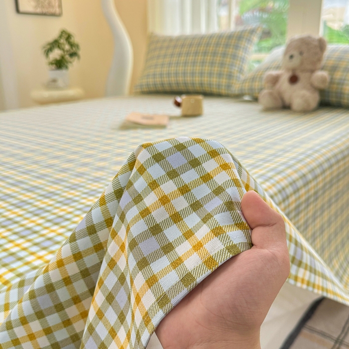 91家纺网 家纺一手货源 找家纺 红日子纺织品 2026新款老粗布纯棉床单单床单床单单件 意林-绿