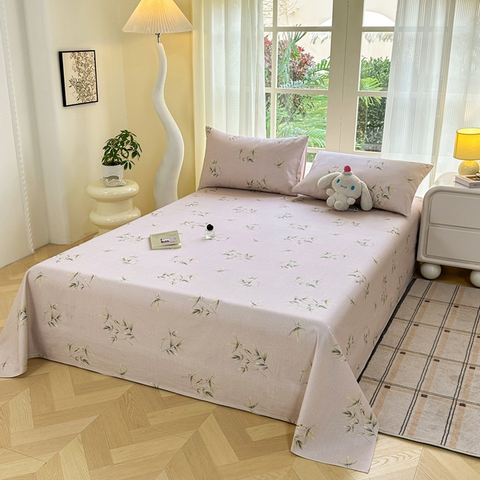 91家纺网 家纺一手货源 找家纺 红日子纺织品 2026新款老粗布纯棉床单单床单床单单件 枝漾