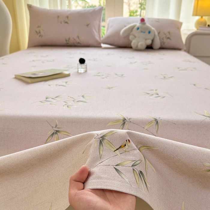 91家纺网 家纺一手货源 找家纺 红日子纺织品 2026新款老粗布纯棉床单单床单床单单件 枝漾