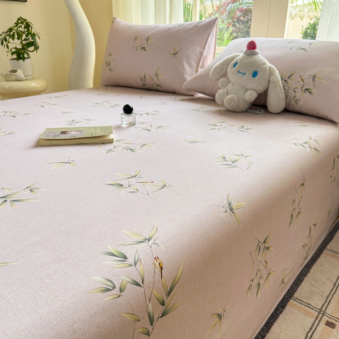 91家纺网 家纺一手货源 找家纺 红日子纺织品 2026新款老粗布纯棉床单单床单床单单件 枝漾