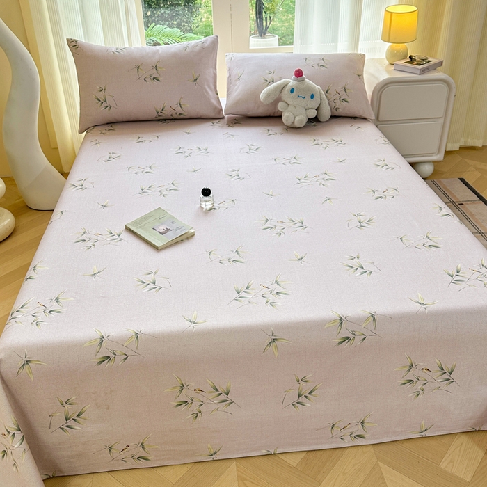 91家纺网 家纺一手货源 找家纺 红日子纺织品 2026新款老粗布纯棉床单单床单床单单件 枝漾