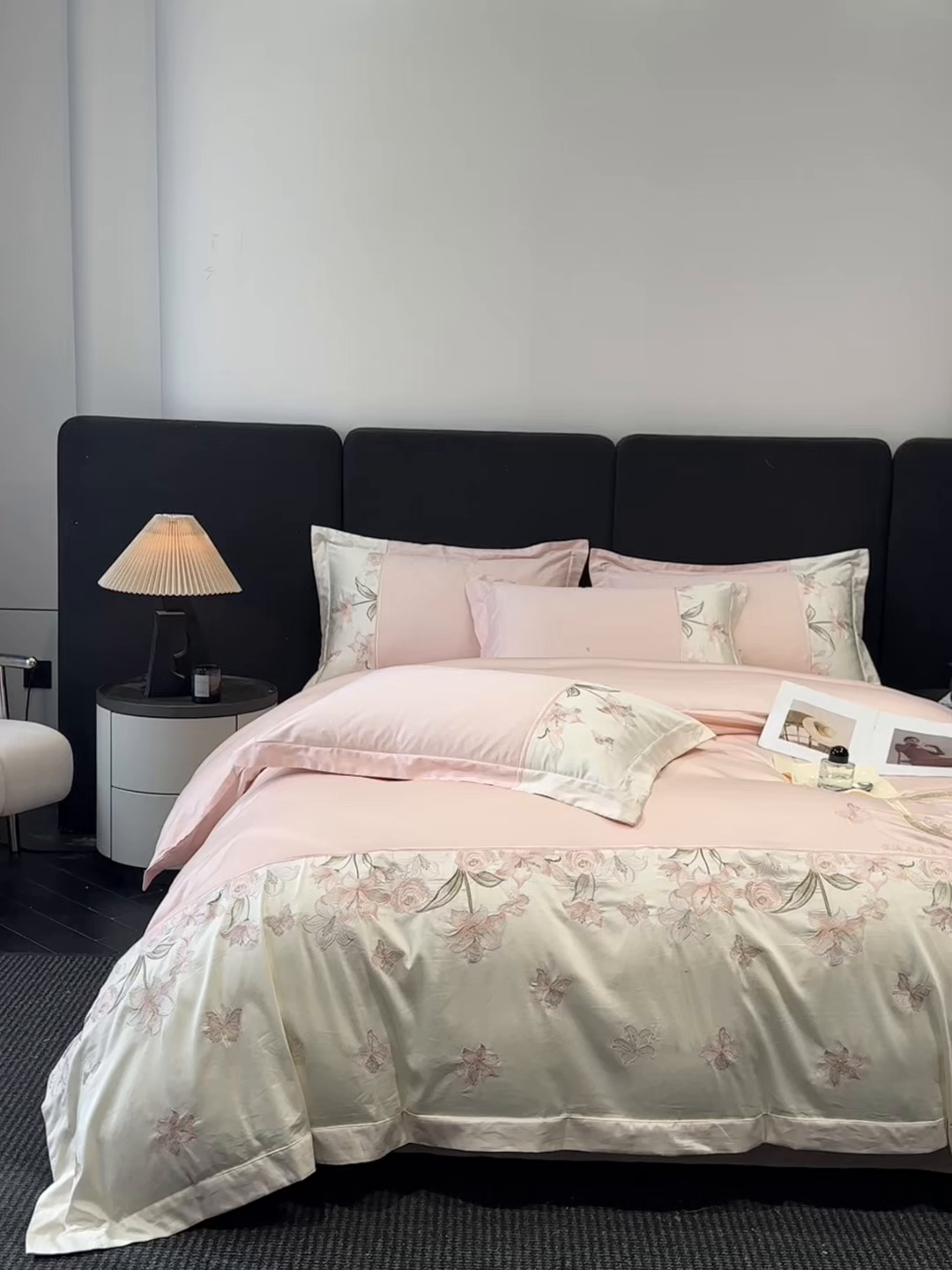 91家纺网 家纺一手货源 找家纺 （总）欧乐蒂 2026新款亲肤棉刺绣四件套-花语