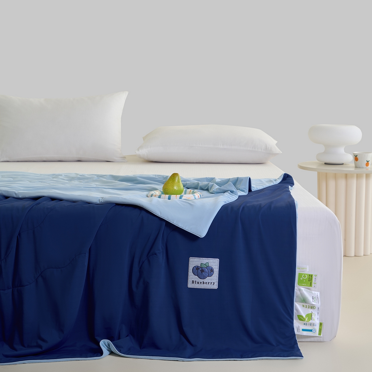 91家纺网 家纺一手货源 找家纺 （总）摩时 2026春夏新款凉感丝夏被纯色系空调凉被单双人被子