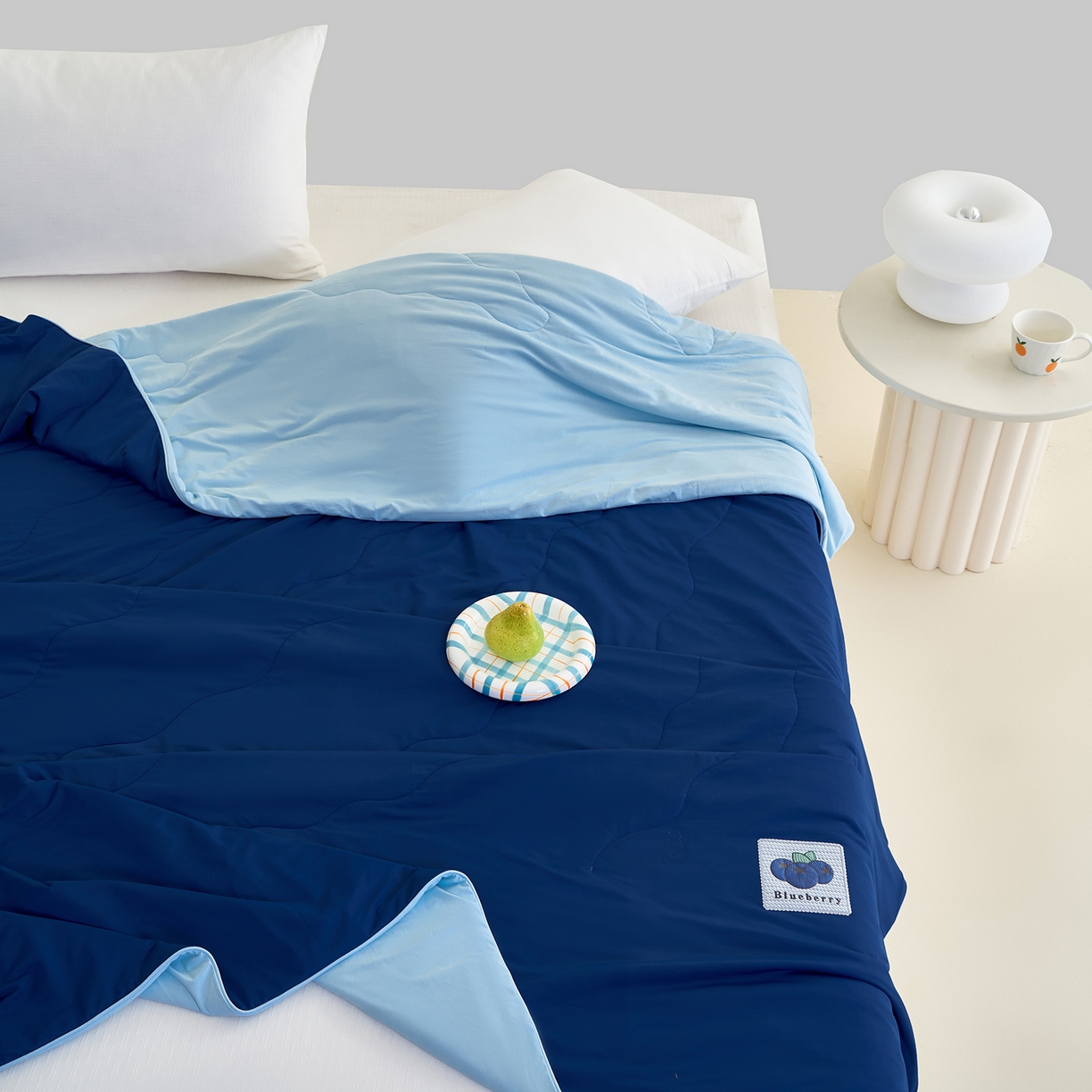 91家纺网 家纺一手货源 找家纺 （总）摩时 2026春夏新款凉感丝夏被纯色系空调凉被单双人被子