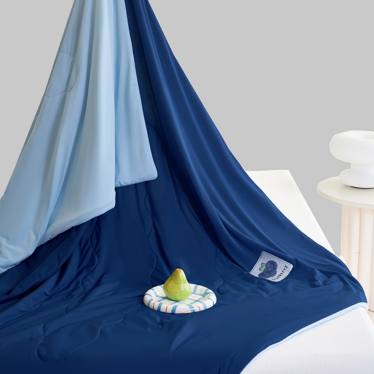 91家纺网 家纺一手货源 找家纺 （总）摩时 2026春夏新款凉感丝夏被纯色系空调凉被单双人被子