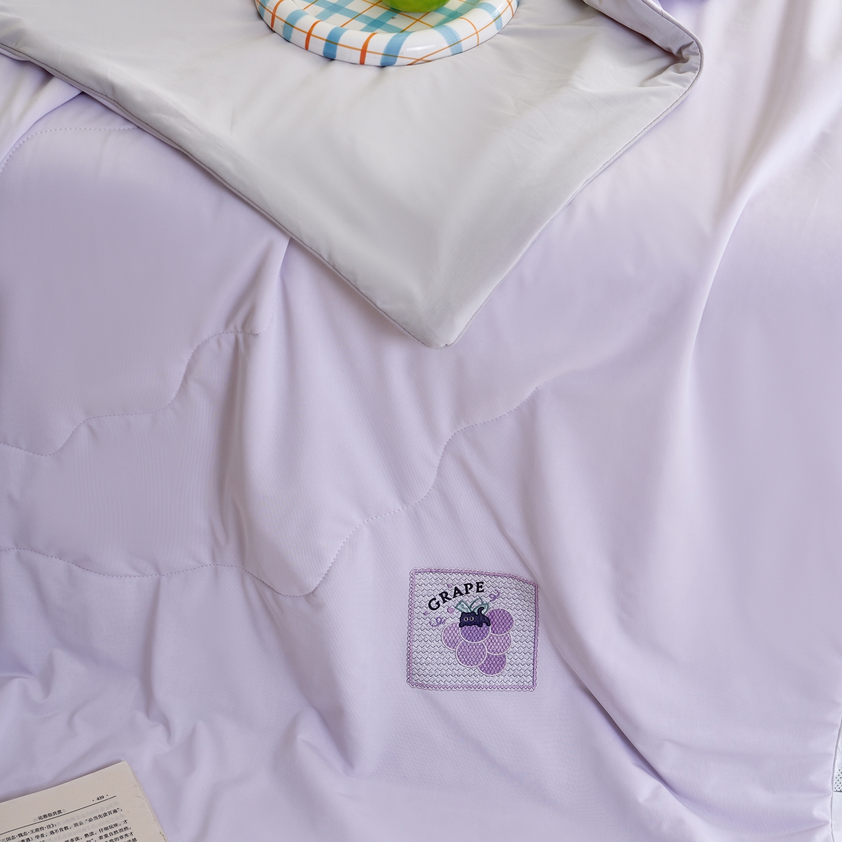 91家纺网 家纺一手货源 找家纺 摩时 2026春夏新款凉感丝夏被纯色系空调凉被单双人被子 萄您欢心