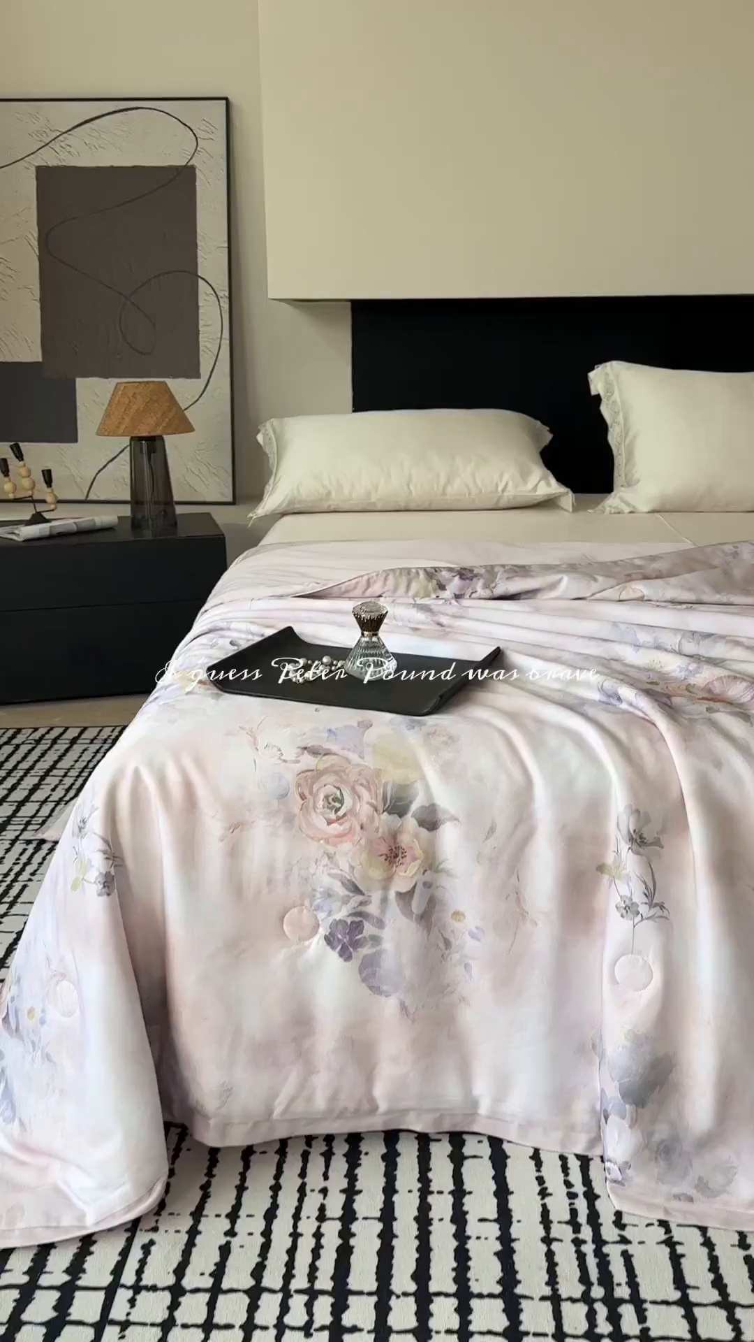 91家纺网 家纺一手货源 找家纺 摩时 2026春夏新款天丝印花夏被凉感空调被芯被子 蔷薇花园