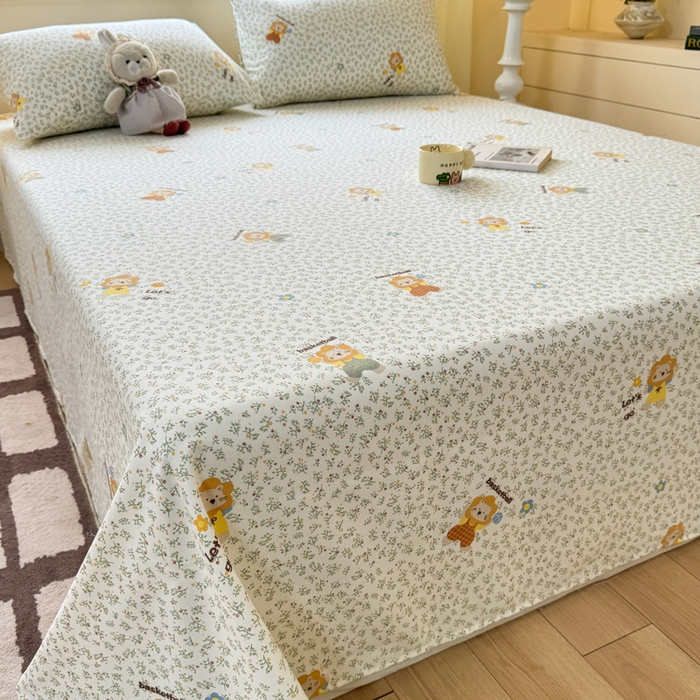 91家纺网 家纺一手货源 找家纺 红日子纺织品 2026新款老粗布原棉床单单床单床单单件 芳甸