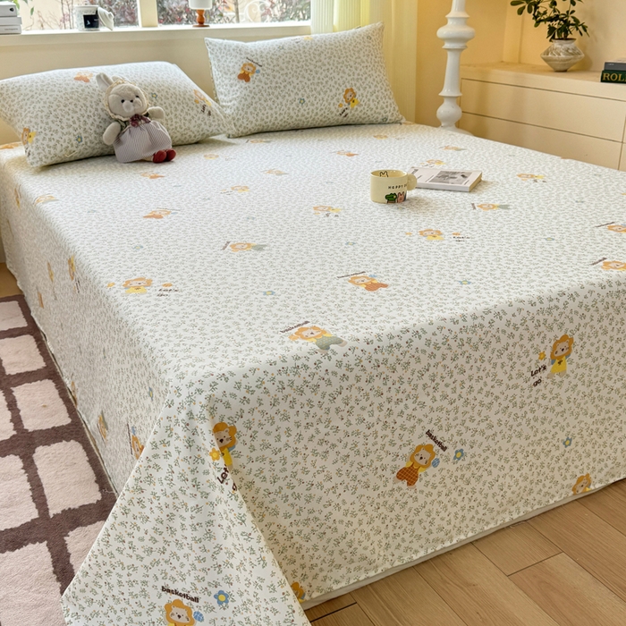 91家纺网 家纺一手货源 找家纺 红日子纺织品 2026新款老粗布原棉床单单床单床单单件 芳甸