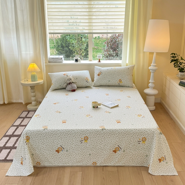 91家纺网 家纺一手货源 找家纺 红日子纺织品 2026新款老粗布原棉床单单床单床单单件 芳甸