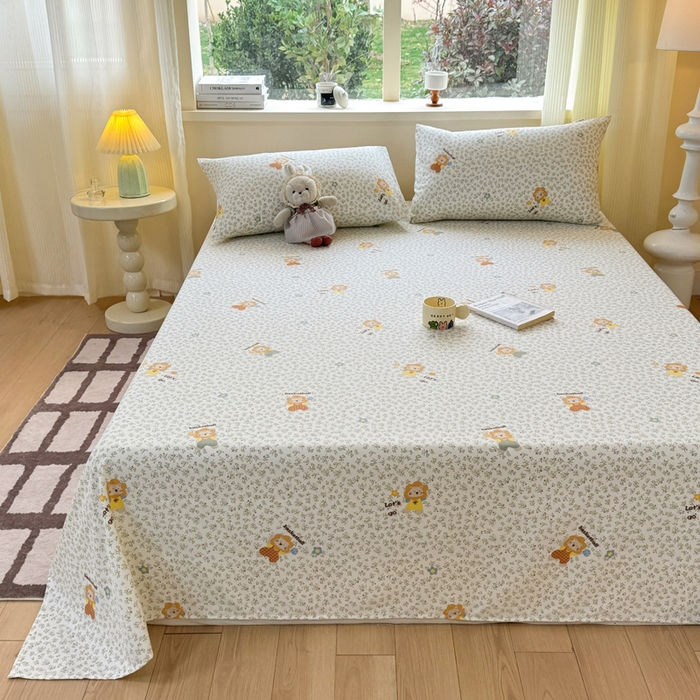 91家纺网 家纺一手货源 找家纺 红日子纺织品 2026新款老粗布原棉床单单床单床单单件 芳甸