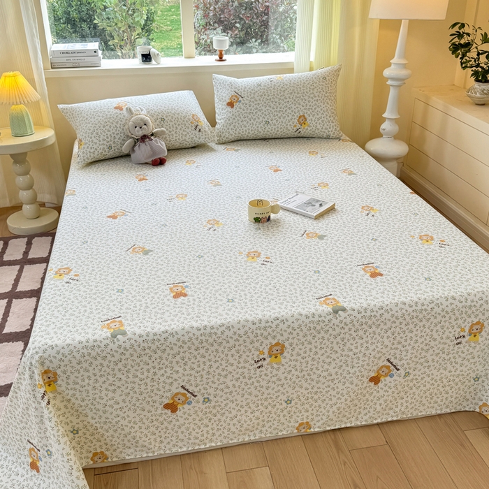 91家纺网 家纺一手货源 找家纺 红日子纺织品 2026新款老粗布原棉床单单床单床单单件 芳甸