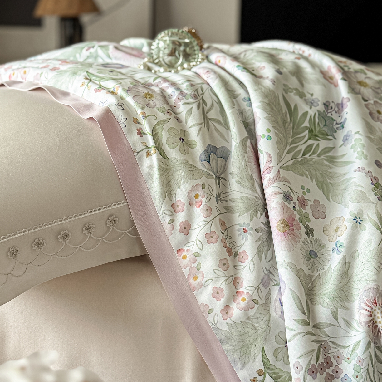 91家纺网 家纺一手货源 找家纺 摩时 2026春夏新款天丝印花夏被凉感空调被芯被子 凤凰单枞