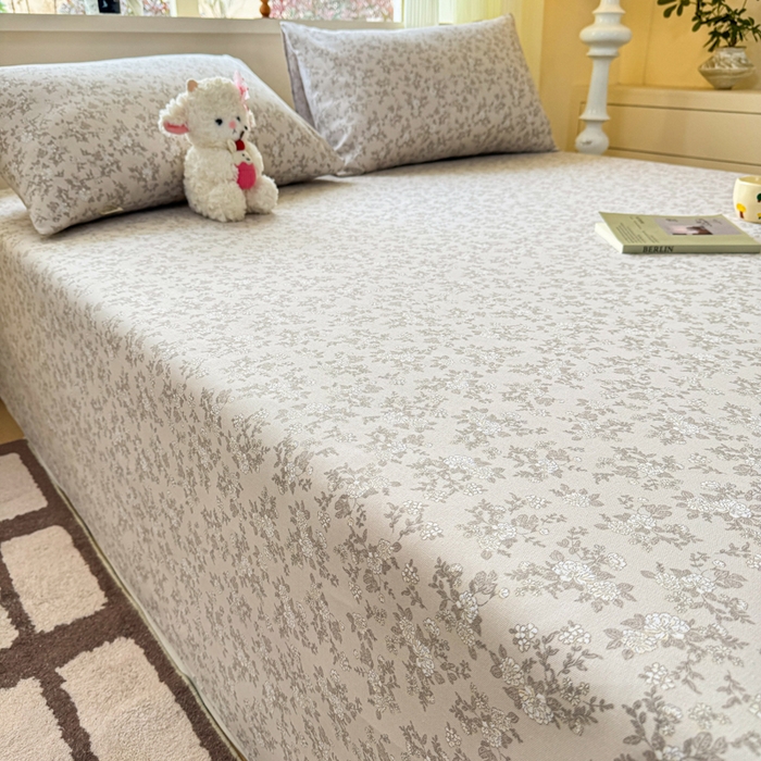 91家纺网 家纺一手货源 找家纺 红日子纺织品 2026新款老粗布原棉床单单床单床单单件 灰茉