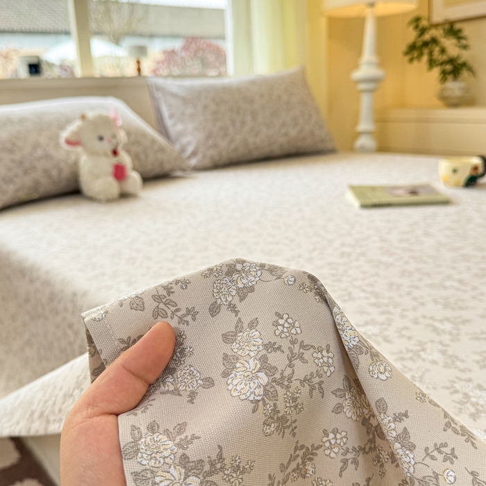 91家纺网 家纺一手货源 找家纺 红日子纺织品 2026新款老粗布原棉床单单床单床单单件 灰茉