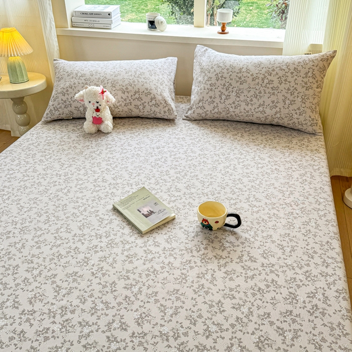 91家纺网 家纺一手货源 找家纺 红日子纺织品 2026新款老粗布原棉床单单床单床单单件 灰茉