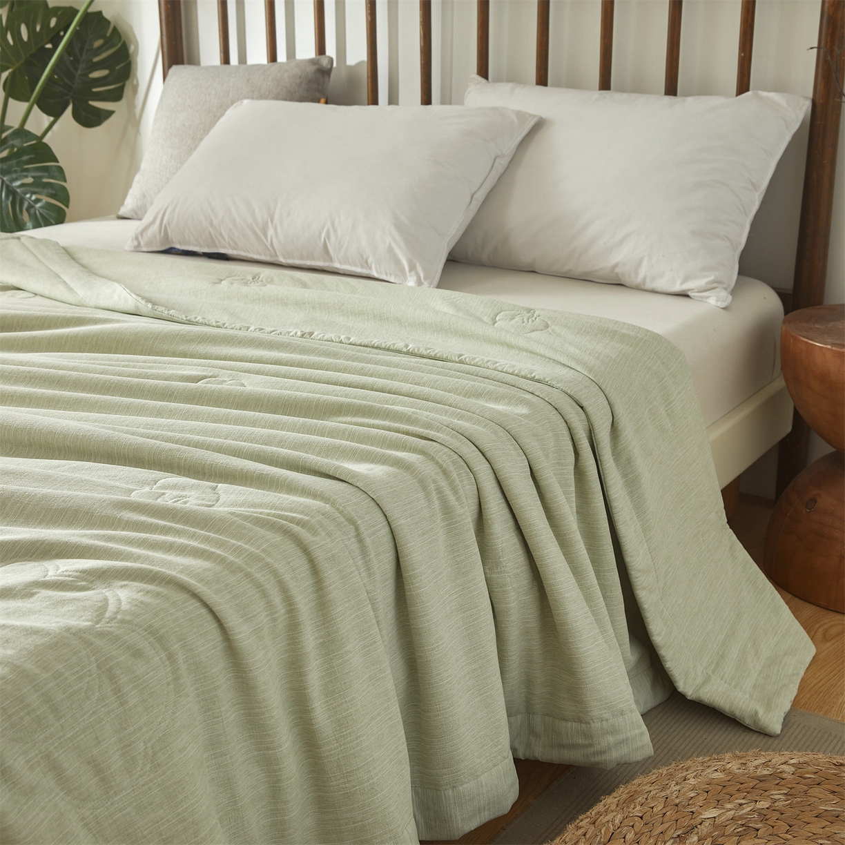 91家纺网 家纺一手货源 找家纺 （总）招财星家纺 2026新款纯色棉麻100%新疆棉花夏被棉花被夏凉被空调被（带质检报告买家秀）