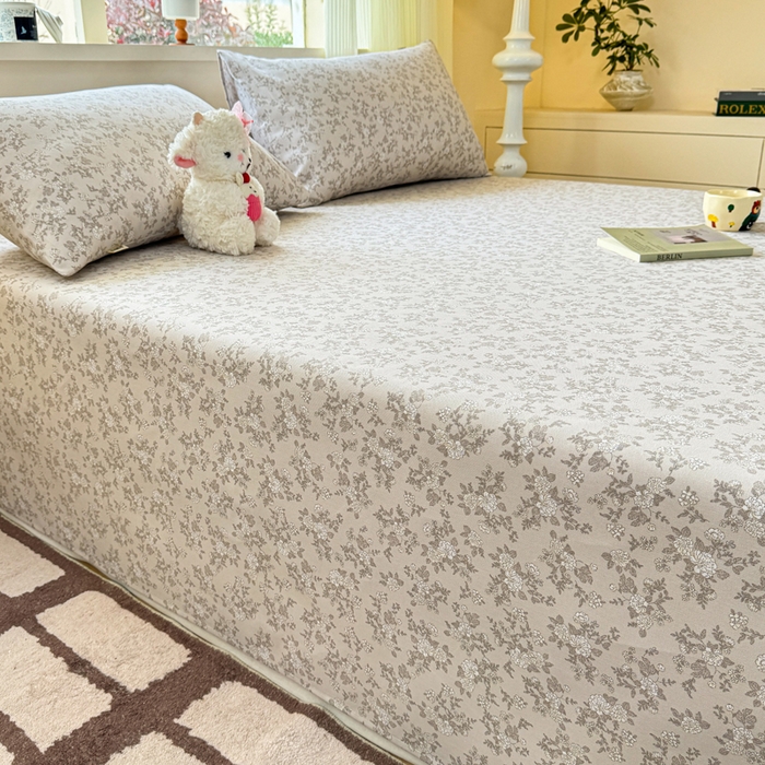 91家纺网 家纺一手货源 找家纺 红日子纺织品 2026新款老粗布原棉床单单床单床单单件 灰茉