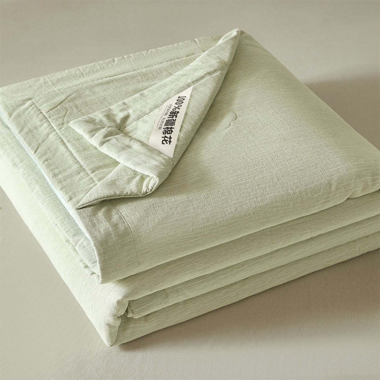 91家纺网 家纺一手货源 找家纺 （总）招财星家纺 2026新款纯色棉麻100%新疆棉花夏被棉花被夏凉被空调被（带质检报告买家秀）