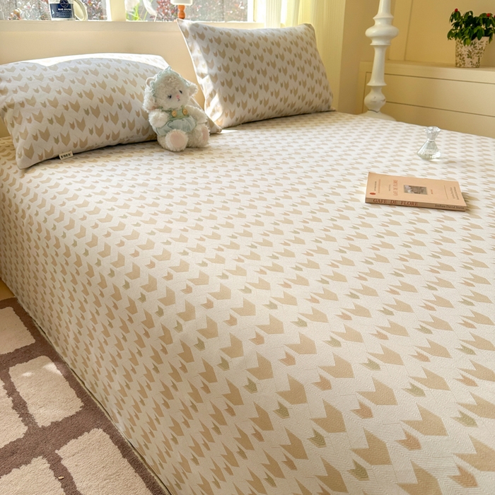 91家纺网 家纺一手货源 找家纺 红日子纺织品 2026新款老粗布原棉床单单床单床单单件 金羽