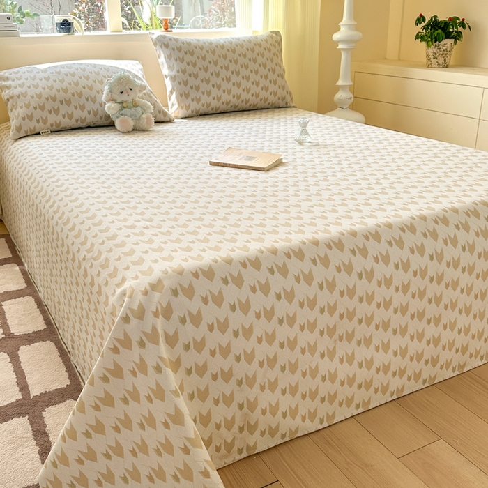 91家纺网 家纺一手货源 找家纺 红日子纺织品 2026新款老粗布原棉床单单床单床单单件 金羽