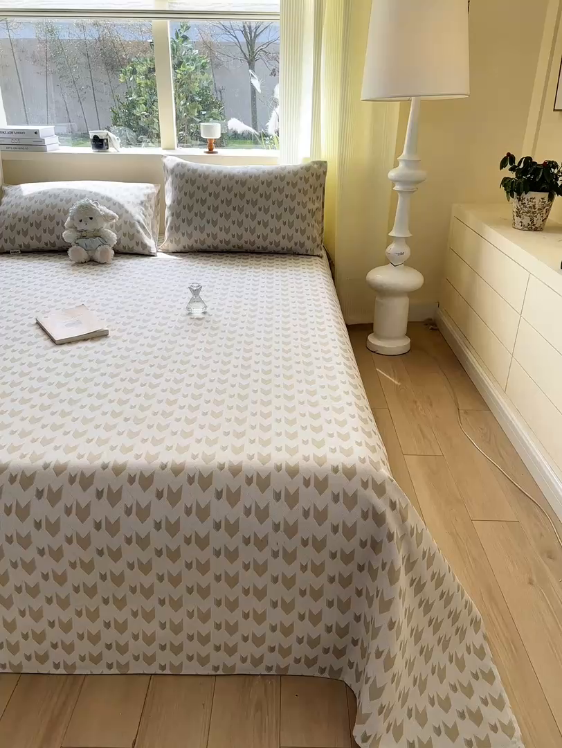 91家纺网 家纺一手货源 找家纺 红日子纺织品 2026新款老粗布原棉床单单床单床单单件 金羽