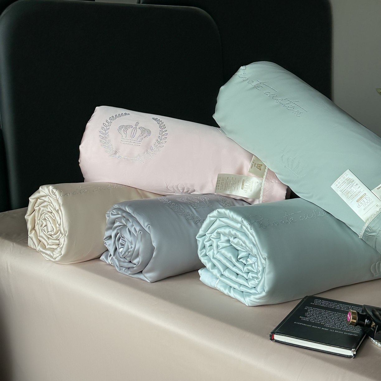 91家纺网 家纺一手货源 找家纺 （总）摩时 2026新款纯色天丝夏被夏凉被空调被