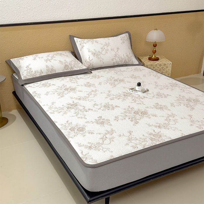 91家纺网 家纺一手货源 找家纺 卡初家居（原微来） 2026新款夏天A类母婴级凉感值过0.21凉豆豆软席凉席席子-思琳娜系列 思琳娜-豆咖