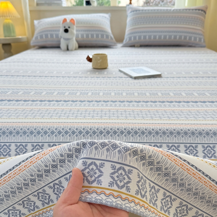 91家纺网 家纺一手货源 找家纺 红日子纺织品 2026新款老粗布原棉床单单床单床单单件 锦纹