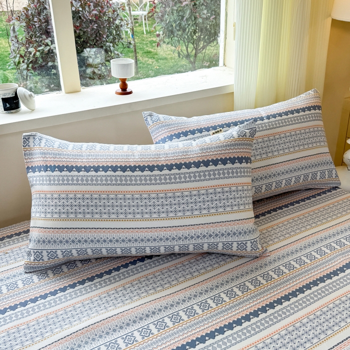 91家纺网 家纺一手货源 找家纺 红日子纺织品 2026新款老粗布原棉床单单床单床单单件 锦纹